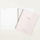 Matig Blush Pink Gold Script Monogram Planner (Display)
