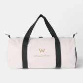 Matig Blush Pink Gold Script Monogram Plunjezak (Voorkant)