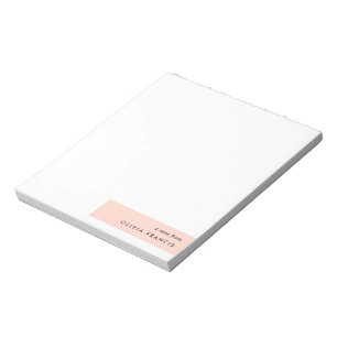 Matig Blush Pink Minimalist Notitieblok