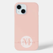 Matig Blush Roze feministisch script gegrammeerd Case-Mate iPhone Case (Achterkant)
