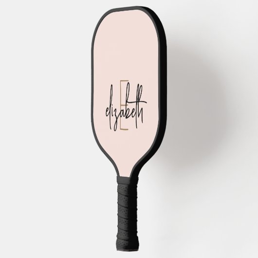 Matig Blush Roze Monogram Pickleball Paddle (Links)