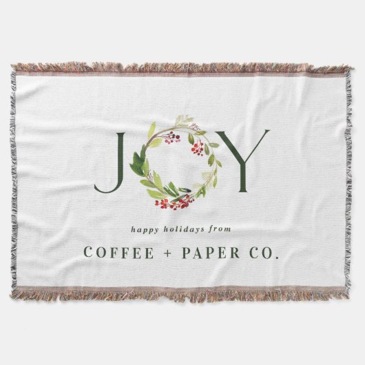 Matig botanisch chic elegant cadeau voor waterverf deken (Voorkant)