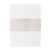 Matig bruin roos gouden bruiloft uitnodigingen wikkel (Achterkant Voorbeeld)