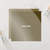 Matig bruin zwart-wit Moderne Qr-code met schuine  Kaart (Voorkant / Achterkant in situ)