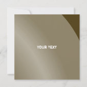 Matig bruin zwart-wit Moderne Qr-code met schuine  Kaart (Voorkant)