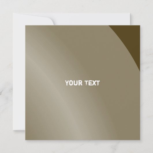 Matig bruin zwart-wit Moderne Qr-code met schuine  Kaart (Voorkant)