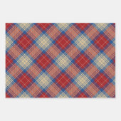 Matig charmerend patroon gelid groen l rode mas inpakpapier vel (Voorkant)