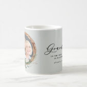 Matig chic elegant leafy wreatfoto oma koffiemok (Center)