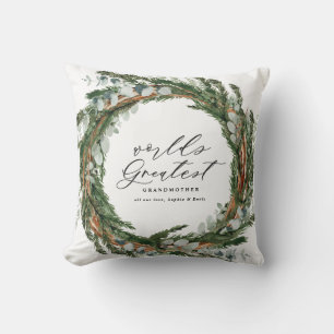 Matig chic elegant leafy wreatfoto oma kussen