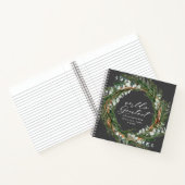 Matig chic elegant leafy wreatfoto oma notitieboek (Binnen)