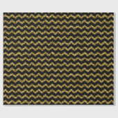 Matig chic elegant zwart en goud    cadeaupapier (Vlak)