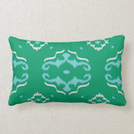 Matig chic green turkooise ikat pillow kussen