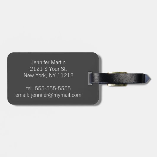 Matig Chic Marble Gold Pineappelfruit Bagagelabel (Achterkant horizontaal)