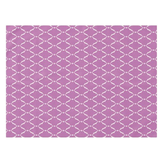 Matig chic textured paars ikat chevron. tafelkleed (Voorkant (Horizontaal))