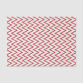 Matig chic textured Red ikat chevron Patroon Tissuepapier (Voorkant)