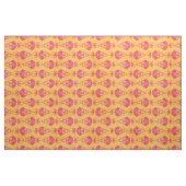 Matig chic yellow roze ikat-patroon stof (Yard (91,4 cm))