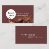 Matig chocolaatweekje visitekaartje (Voorkant / Achterkant)