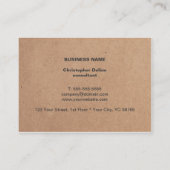 Matig Cool Kraft Paper Grey White Geometric Visitekaartje (Achterkant)