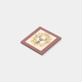 Matig Deer Rustic Roze bloem Post-it® Notes (Schuin)