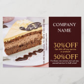 Matig dessert cupcake bakkerij flyer (Voorkant)