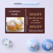 Matig dessert cupcake bakkerij flyer (Enkel)