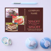 Matig dessert cupcake bakkerij flyer (Enkel)