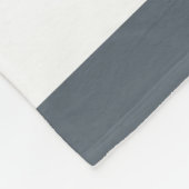 Matig dikke witte strepes zwart vierkant monogram fleece deken (Hoek)