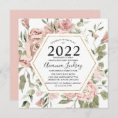 Matig droog Roze botanisch Afstuderen Uitvoer Kaart (Voorkant / Achterkant)