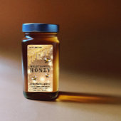 Matig druppelt op het etiket van honingbijen