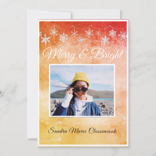 Matig eenvoudig, minimaal metaal Oranje rood (Voorkant)