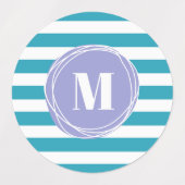 Matig eenvoudig stripesonogram labels (Design 2)