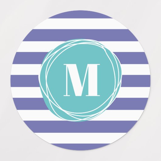 Matig eenvoudig stripesonogram labels (Design 1)