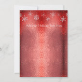 Matig eenvoudige, minimale metaalische Kerstmis Aankondiging (Achterkant)