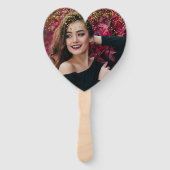 Matig elegant chic black en goudzoet 16 hand f handwaaier (Achterkant)