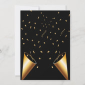 Matig elegant chic black en goudzoet 16 kaart (Achterkant)