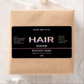 Matig elegant, eenvoudig haarserumlabel etiket (Insitu)
