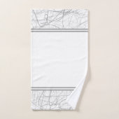 Matig elegant grijze schets bad handdoek (Handdoek)