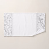 Matig elegant grijze schets bad handdoek (Handdoek)