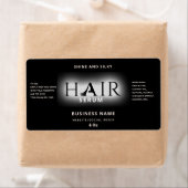 Matig elegant haarserumlabel etiket (Insitu)