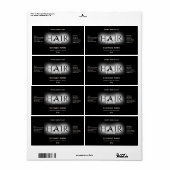 Matig elegant haarserumlabel etiket (Full Sheet)