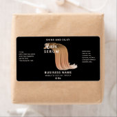 Matig elegant haarserumlabel etiket (Insitu)