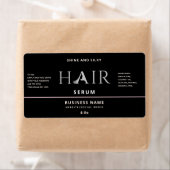 Matig elegant haarserumlabel etiket (Insitu)