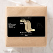 Matig elegant haarserumlabel etiket (Insitu)