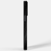 Matig elegant initiaal zwarte houtkorrel Case-Mate iPhone case (Achterkant / Rechts)