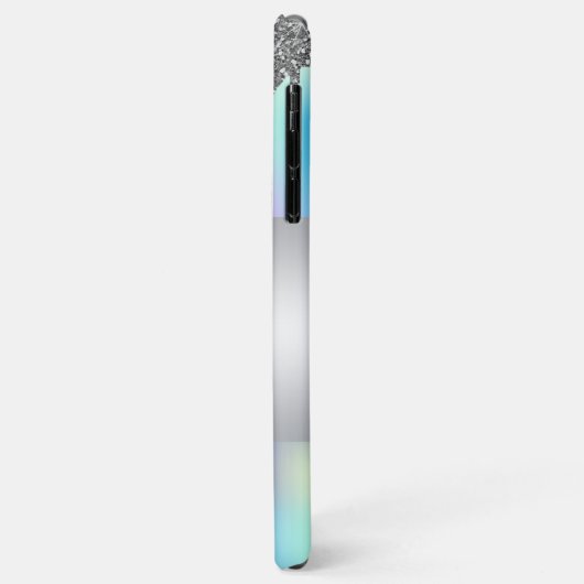 Matig elegant meisje, katteholografisch glitter-sc Case-Mate iPhone case (Achterkant/links)