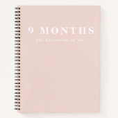 Matig Elegant Minimale Deegroze Moeder Gift Notitieboek (Voorkant)