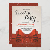 Matig elegant roodbruin 16 kaart (Voorkant / Achterkant)