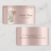 Matig elegant Roos Gold Cupcake, Sweets, bakkerijb Visitekaartje (Voorkant / Achterkant)