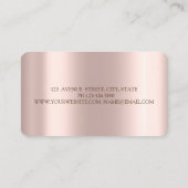 Matig elegant Roos Gold Cupcake, Sweets, bakkerijb Visitekaartje (Achterkant)