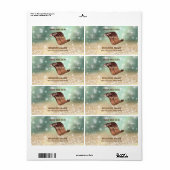 Matig elegant schimmelachtig glittermousserend HAI Etiket (Full Sheet)